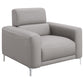 Glenmark 3-piece Upholstered Track Arm Sofa Set Taupe