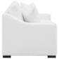 Ashlyn 2-piece Upholstered Sloped Arm Sofa Set White