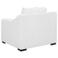 Ashlyn Upholstered Sloped Arm Accent Chair White