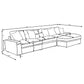 Blaine Upholstered Reversible Chaise Sectional Sofa Sand