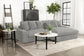 Blaine Upholstered Reversible Chaise Sectional Sofa Fog