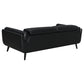 Shania 2-piece Upholstered Low Back Sofa Set Black