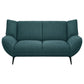 Acton Upholstered Flared Arm Loveseat Teal Blue