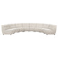 Charlotte 8-piece Upholstered Modular Sectional Sofa Ivory