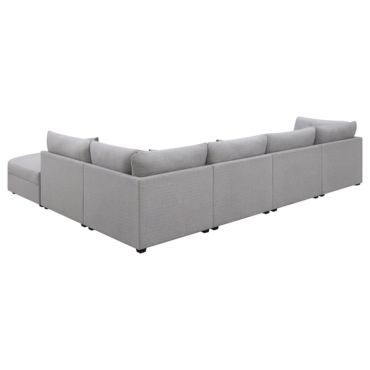 Cambria 6-piece Upholstered Modular Sectional Sofa Grey