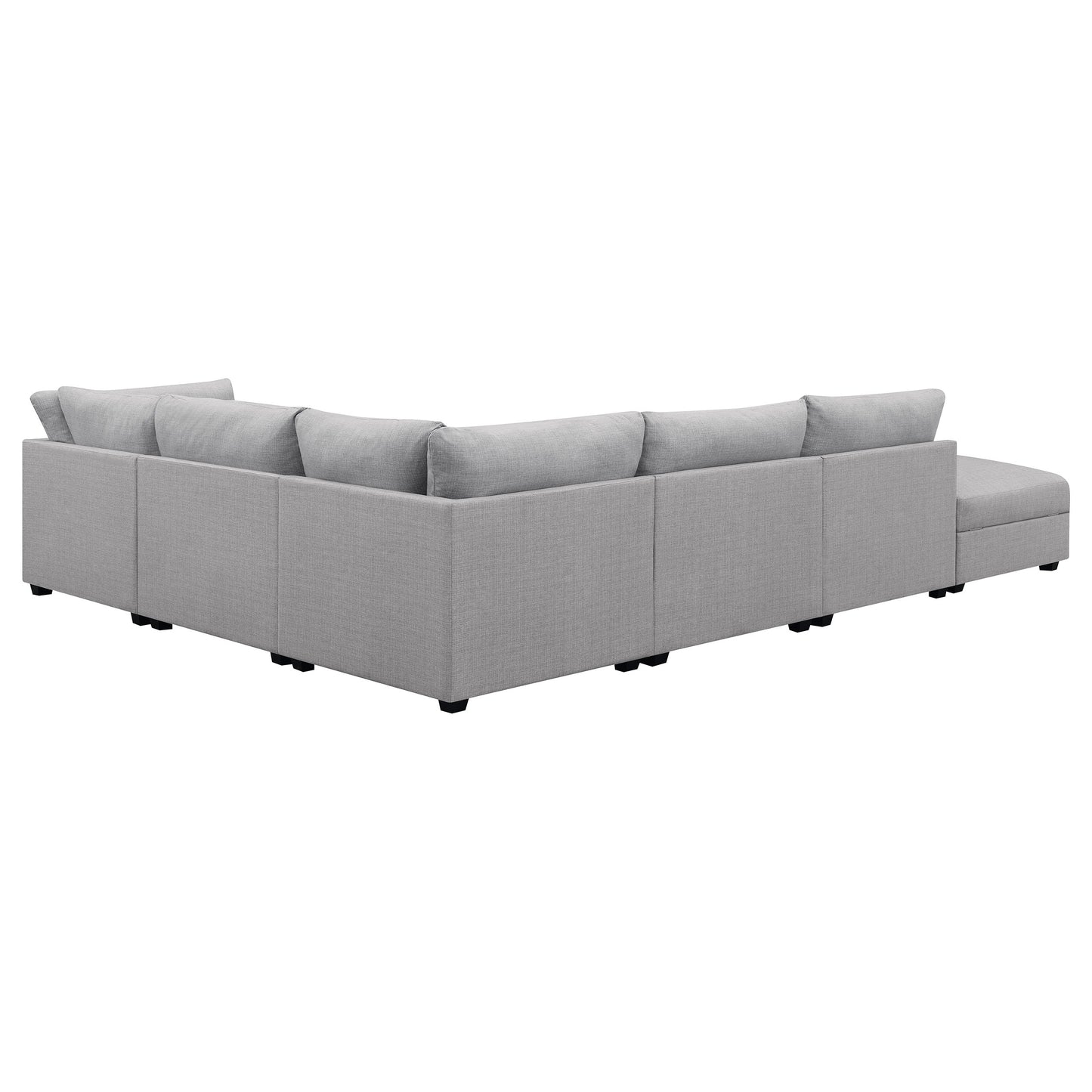 Cambria 6-piece Upholstered Modular Sectional Sofa Grey