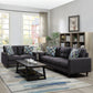 Watsonville 2-piece Upholstered Track Arm Sofa Set Grey