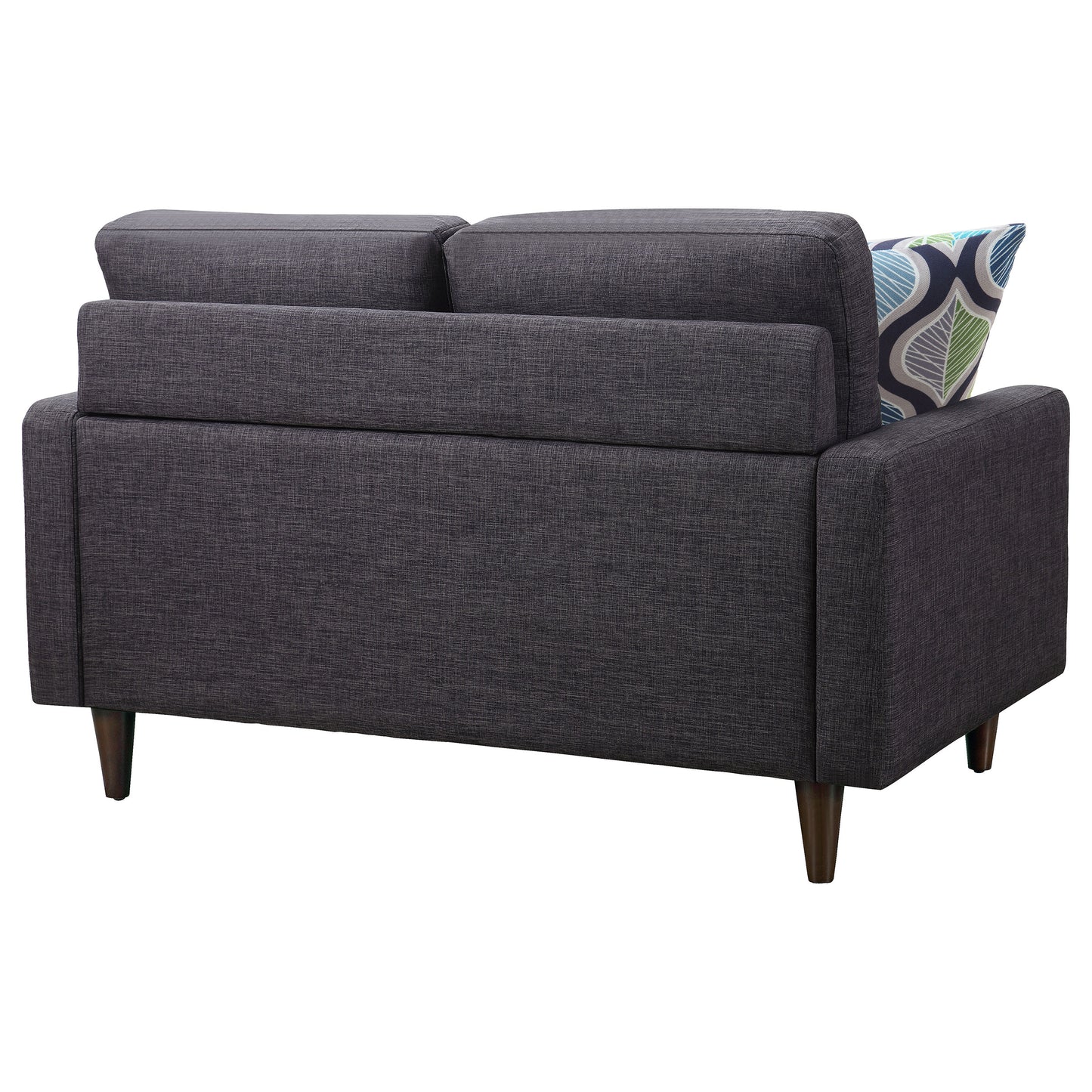 Watsonville Upholstered Track Arm Tufted Loveseat Grey