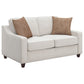 Christine 2-piece Upholstered Sloped Arm Sofa Set Beige