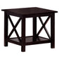 Rachelle 3-piece Rectangular Coffee Table Set Deep Merlot