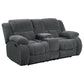 Weissman 2-piece Upholstered Reclining Sofa Set Grey