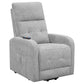 Howie Upholstered Power Lift Massage Chair Grey