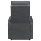 Howie Upholstered Power Lift Massage Chair Charcoal