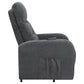 Howie Upholstered Power Lift Massage Chair Charcoal