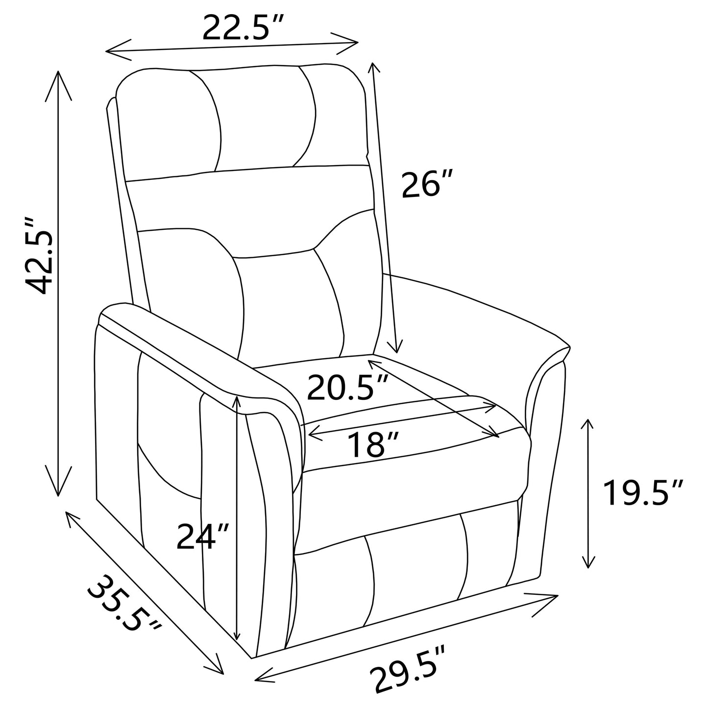 Henrietta Upholstered Power Lift Massage Chair Beige