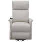 Herrera Upholstered Power Lift Massage Chair Beige