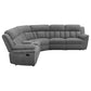 Bahrain 6-piece Modular Reclining Sectional Sofa Charcoal