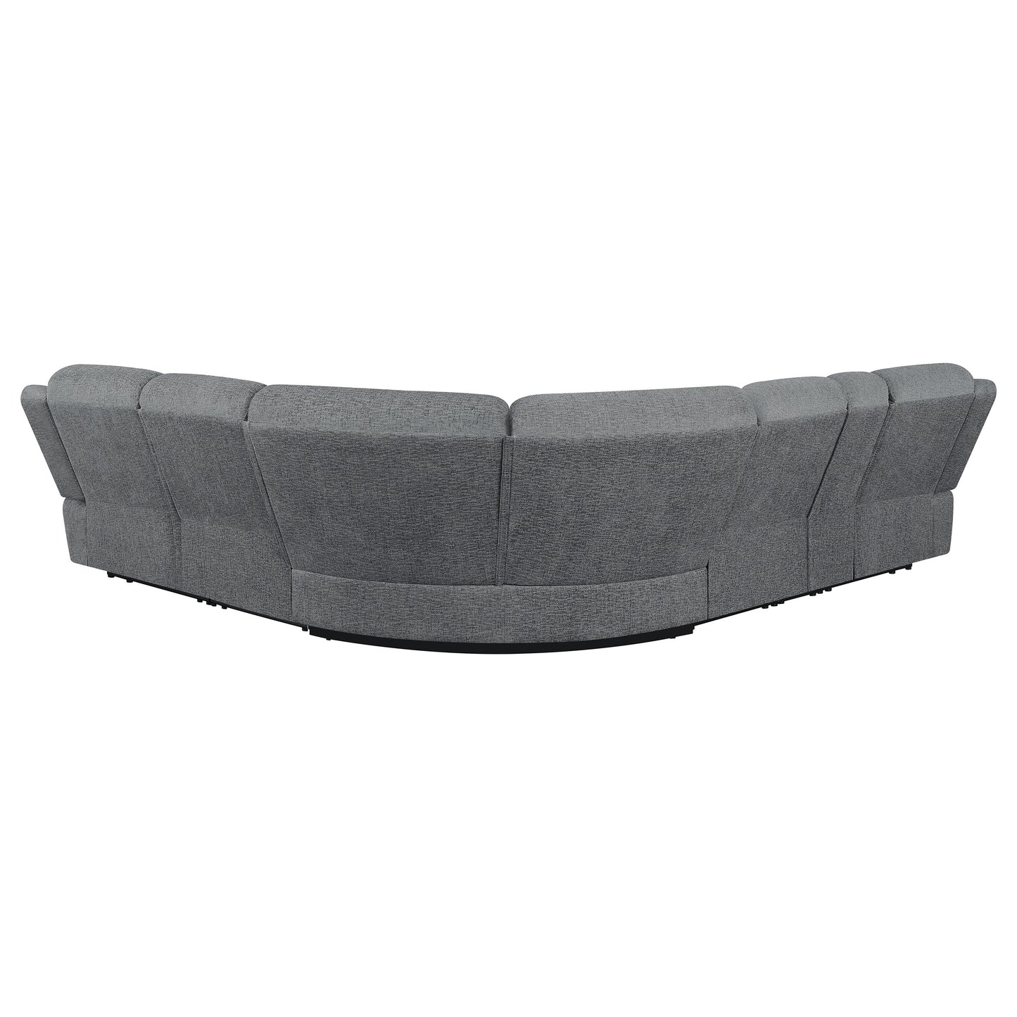 Bahrain 6-piece Modular Reclining Sectional Sofa Charcoal