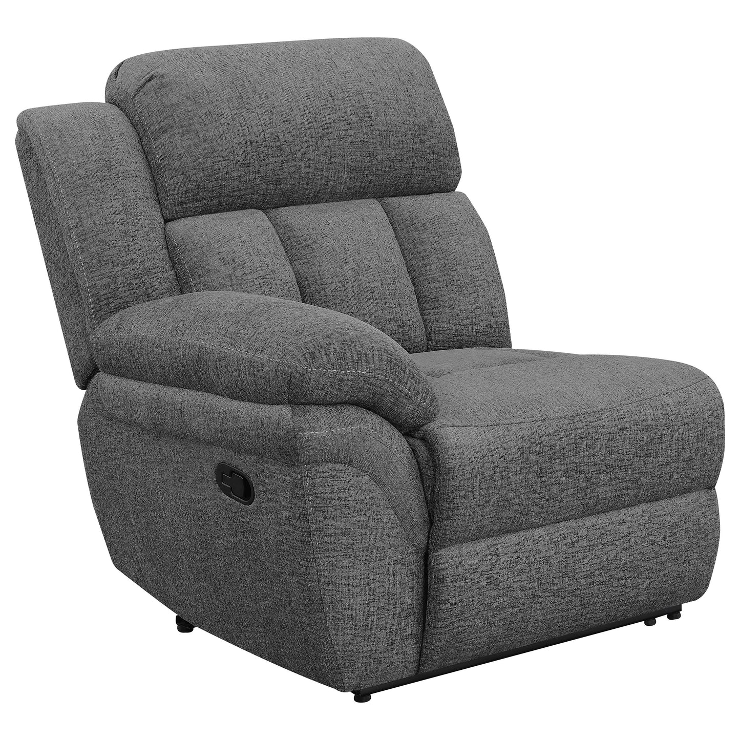 Bahrain Upholstered Motion Loveseat Charcoal