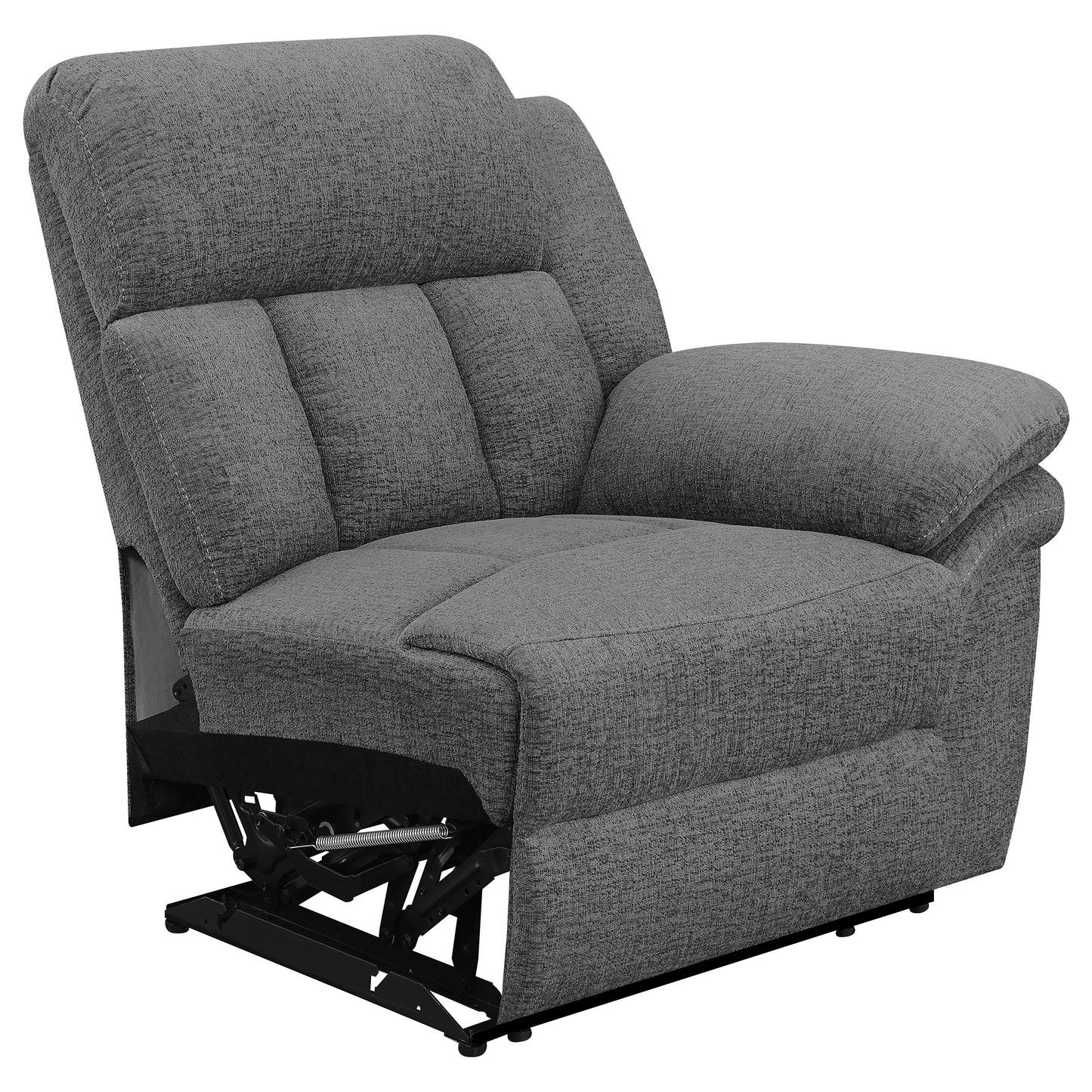 Bahrain Upholstered Motion Loveseat Charcoal