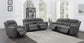 Bahrain Upholstered Power Loveseat Charcoal