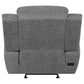 Bahrain Upholstered Power Glider Recliner Charcoal