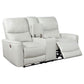 Greenfield 2-piece Power Reclining Sofa Set Ivory