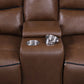 Greenfield 2-piece Power Reclining Sofa Set Saddle Brown