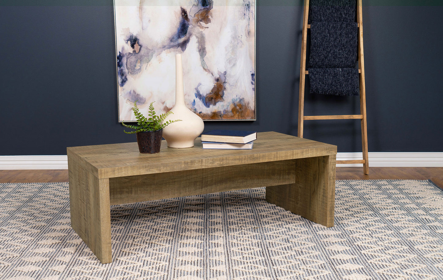 Lynette Rectangular Engineered Wood Coffee Table Mango