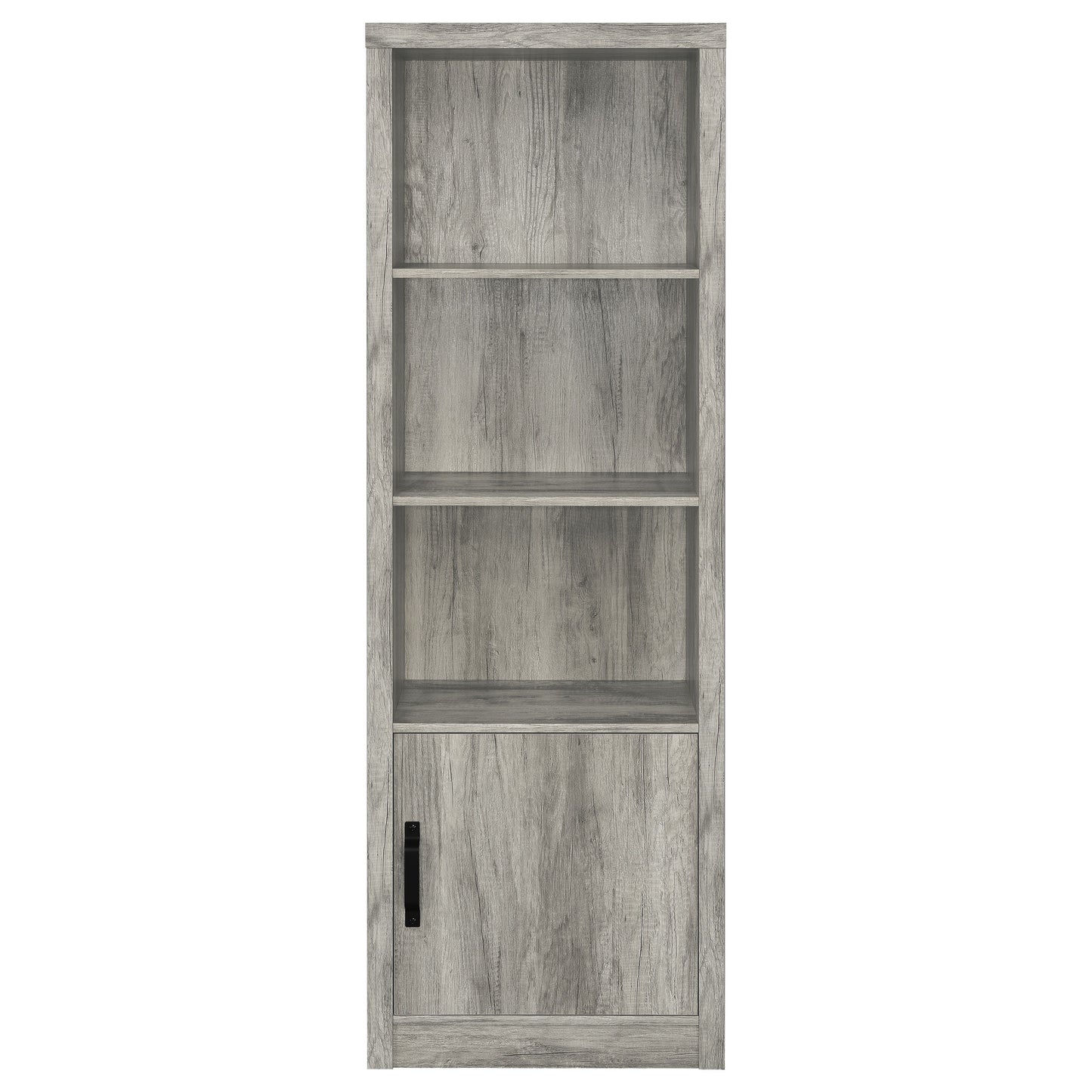 Burke 3-shelf Engineered Wood Media Tower Grey Driftwood