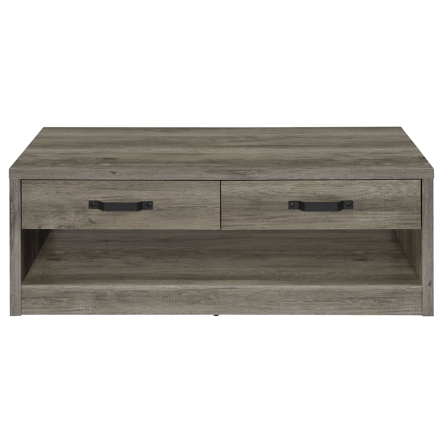 Felix 2-drawer Engineered Wood Coffee Table Grey Driftwood