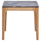 Polaris Square SmartTop Side End Table Grey and Light Oak