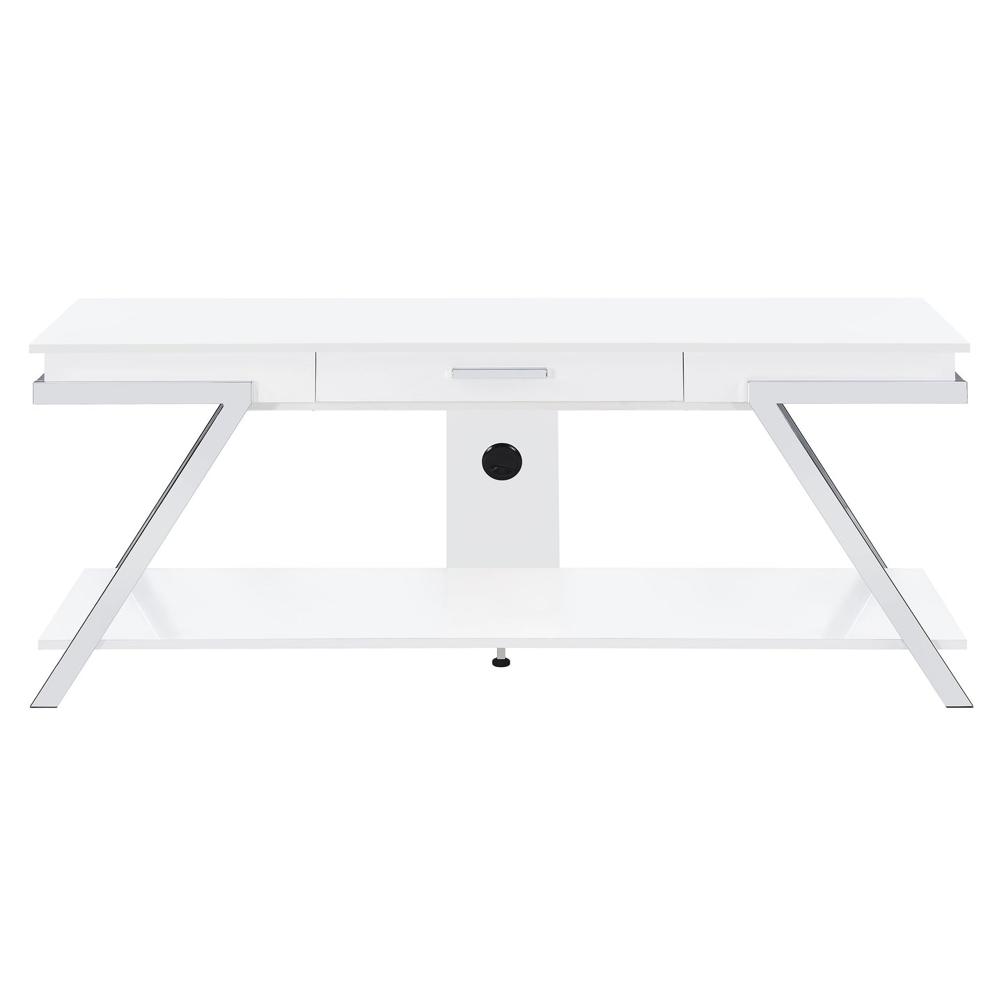 Marcia 1-drawer Wood 60" TV Stand White High Gloss