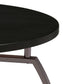 Dacre Round Engineered Wood Top Coffee Table Dark Grey