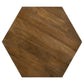 Zalika Hexagonal Solid Mango Wood Coffee Table Natural