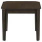 Amaro 3-piece Coffee and End Table Set Dark Brown