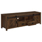 Madra 2-door Engineered Wood 79" TV Stand Dark Pine