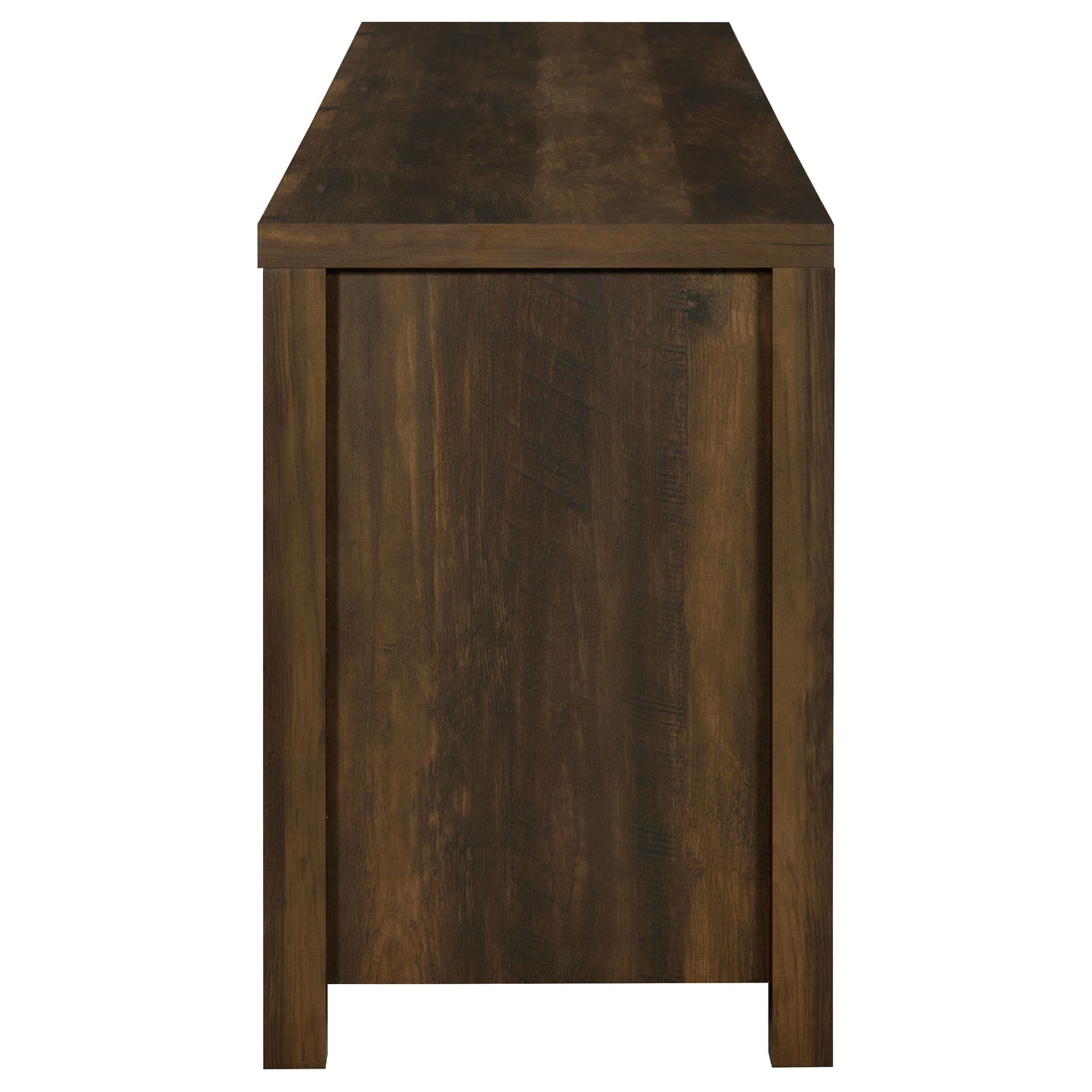 Madra 2-door Engineered Wood 79" TV Stand Dark Pine