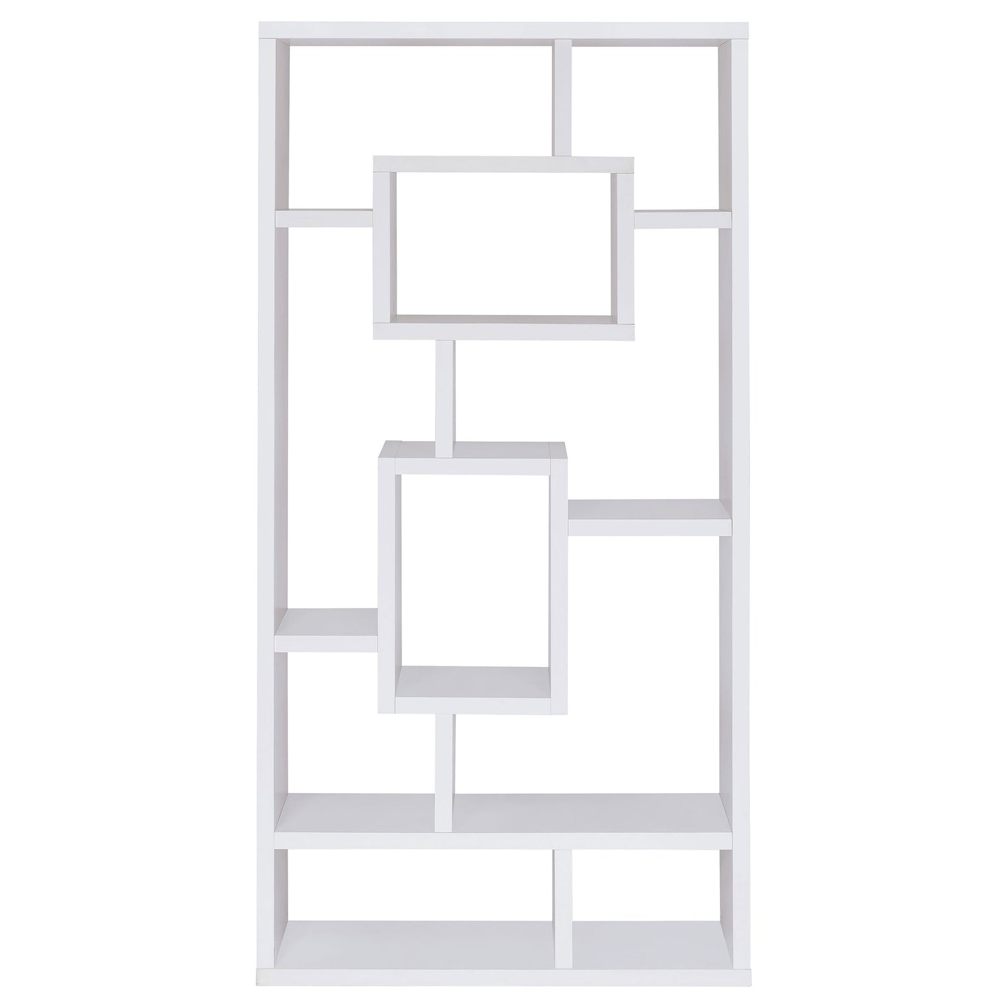 Corey 71-inch 8-shelf Bookshelf White