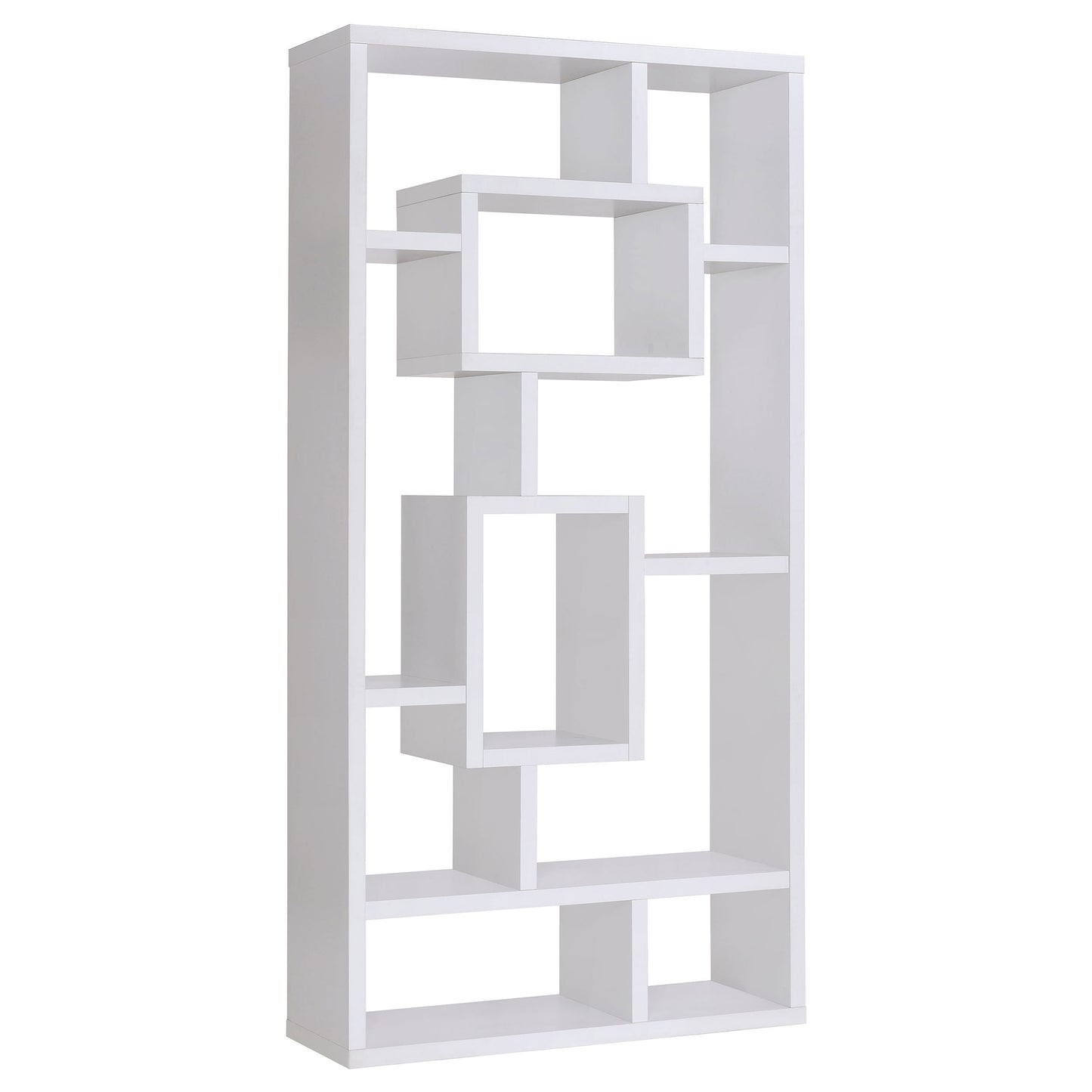 Corey 71-inch 8-shelf Bookshelf White