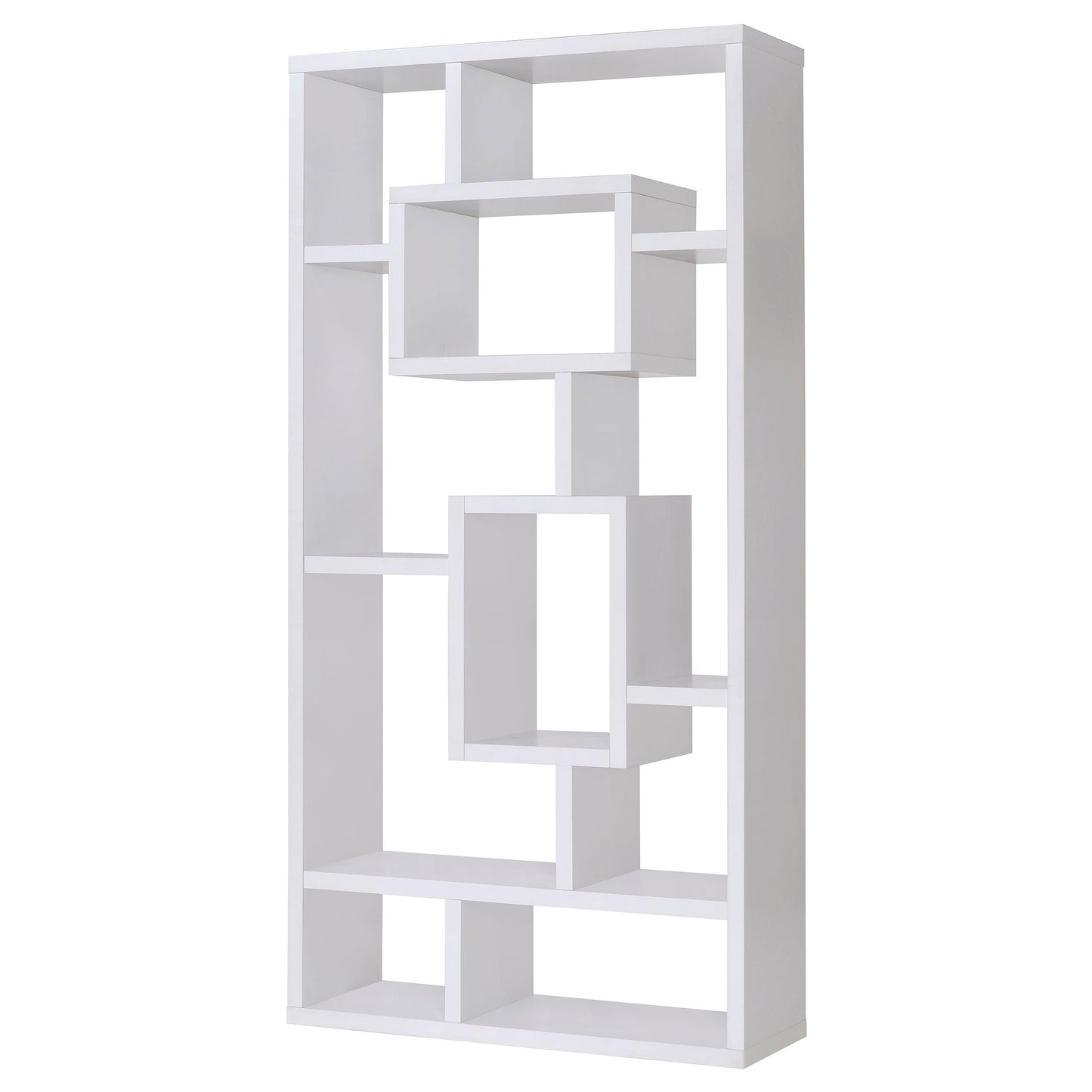 Corey 71-inch 8-shelf Bookshelf White