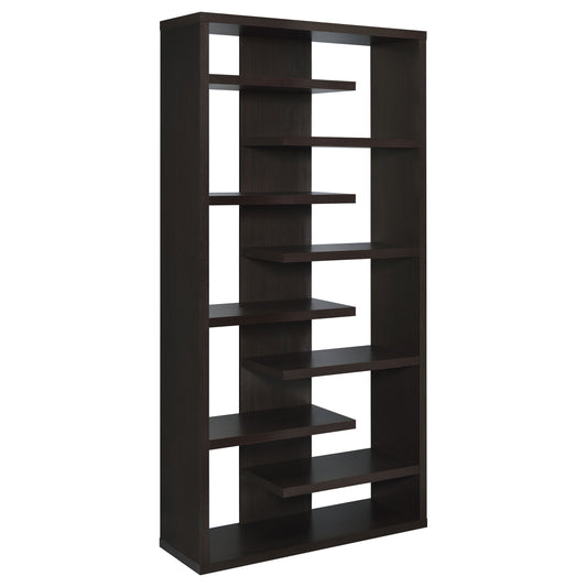 Altmark 71-inch 8-shelf Open Bookcase Cappuccino