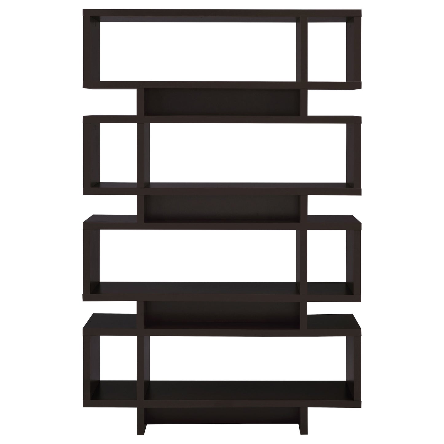 Reid 73-inch 4-shelf Bookshelf Cappuccino