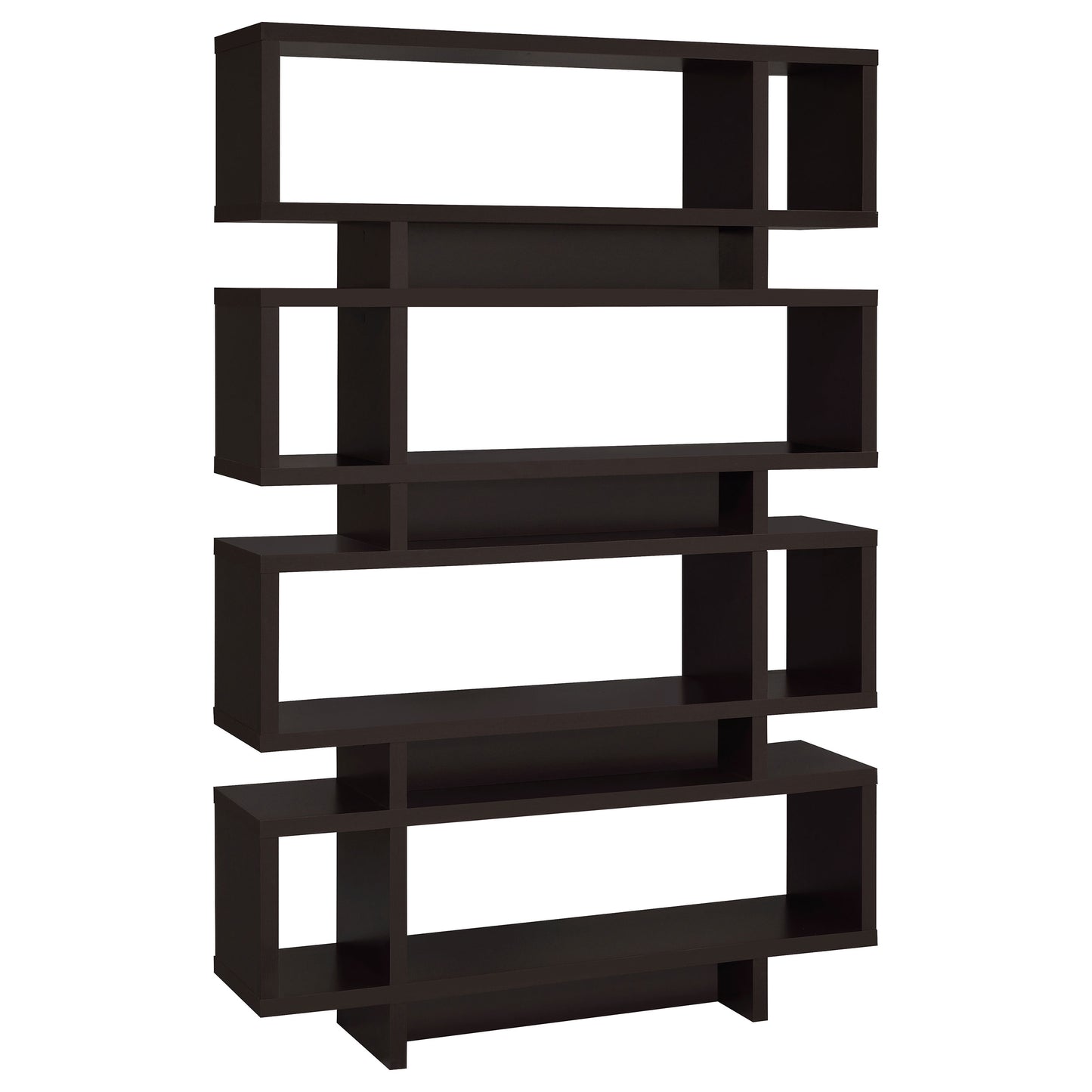 Reid 73-inch 4-shelf Bookshelf Cappuccino