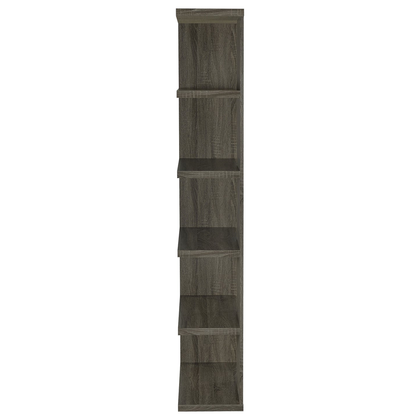 Harrison 71-inch 5-shelf Bookshelf Weathered Grey