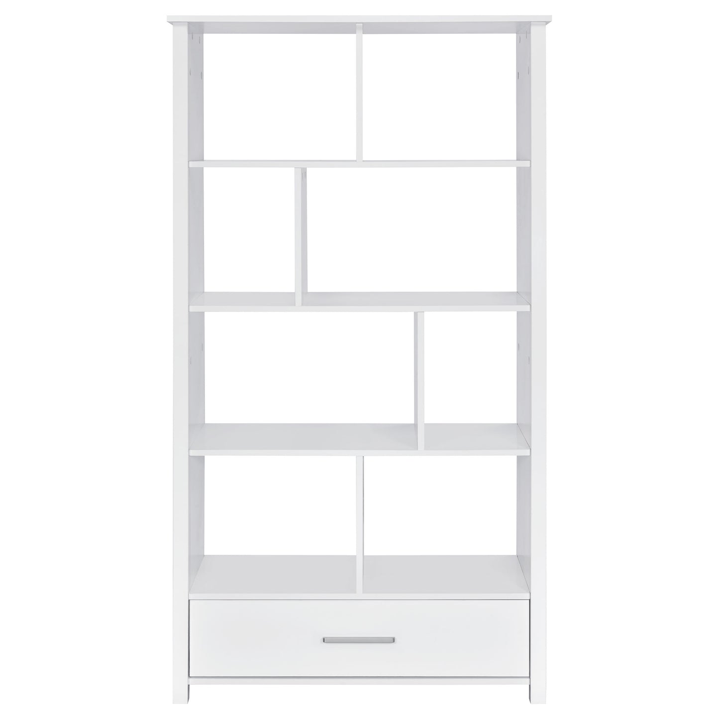 Dylan 68-inch 4-shelf Storage Bookshelf White High Gloss