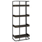 Ember 68-inch 4-shelf Bookshelf Dark Oak and Black