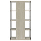 Loomis 72-inch 4-shelf Bookshelf Whitewashed Grey