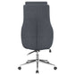 Cruz Upholstered Adjustable Home Office Desk Chair Grey