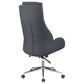 Cruz Upholstered Adjustable Home Office Desk Chair Grey